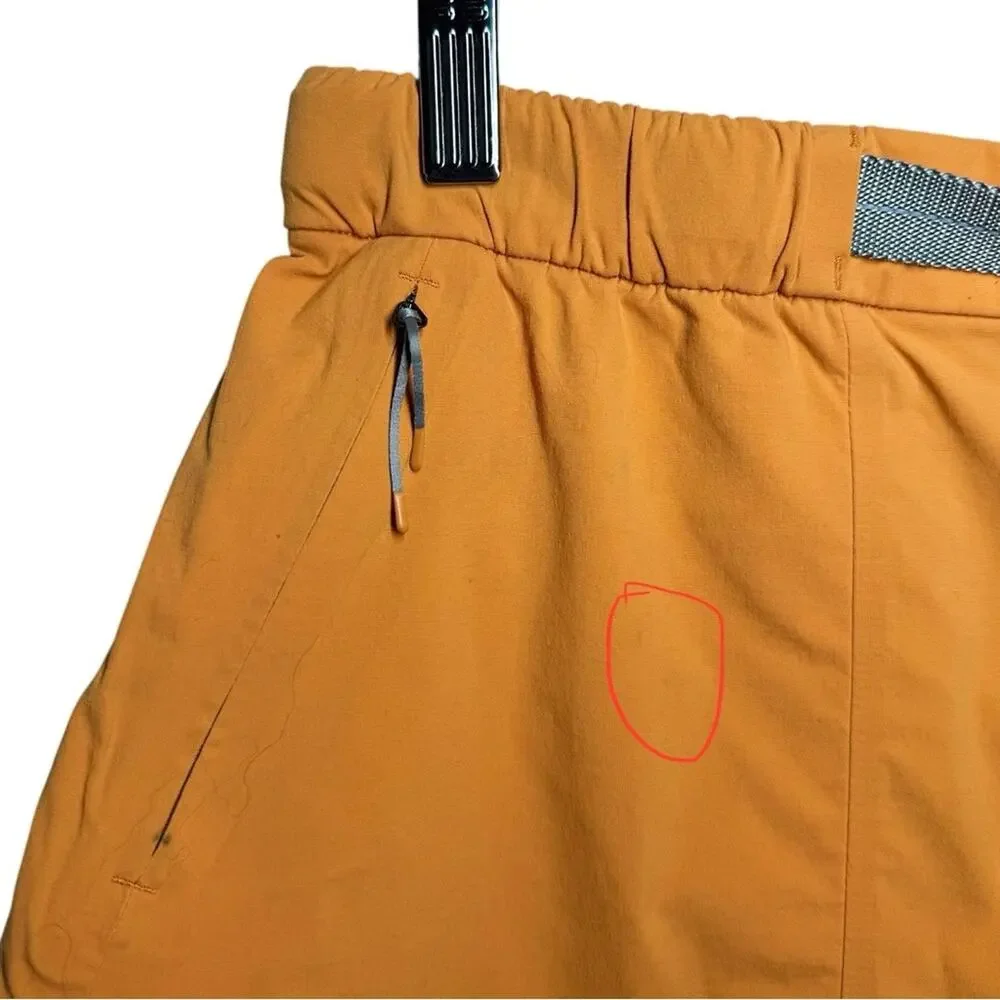 Lululemon Lab Tangerine Orange Outdoor Indoor Kosaten Shorts - 6